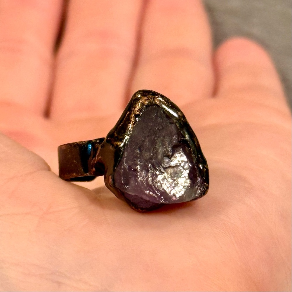 New Fluorite Crystal Ring - Picture 9 of 16